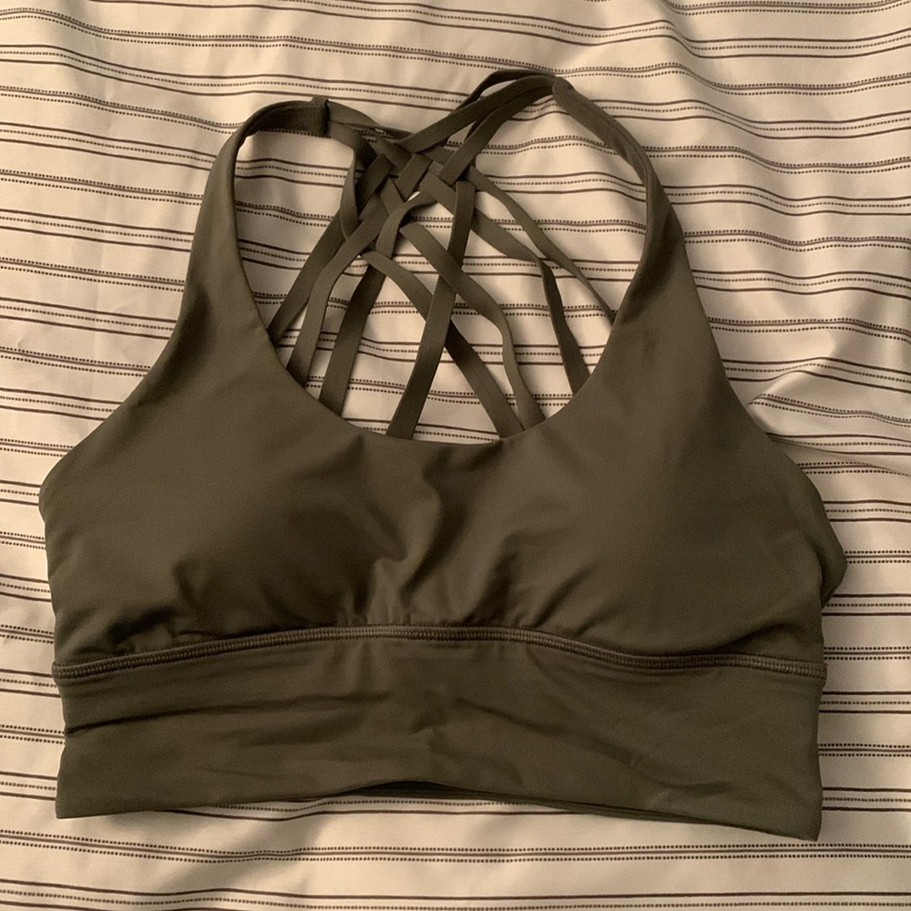 Grey sage longline free to be bra